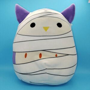 Squishmallows Holly the Owl Halloween Dress-up Mummy Plush 8"
